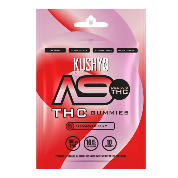 Kushy Dreams Delta 9 THC Gummies Strawberry