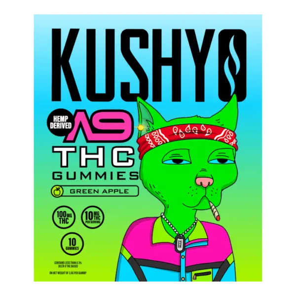 Kushy Dreams D9 Gummies Green Apple