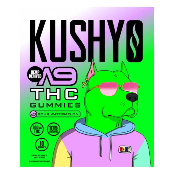 Kushy Dreams Delta 9 THC Gummies Sour Watermelon